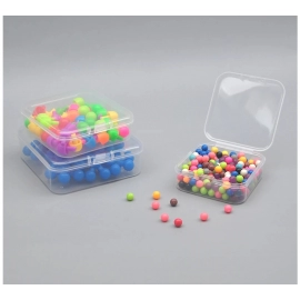 12 small transparent storage boxes for small items, easy to carry small accessories, hardware, small parts, and accessories