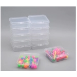 12 small transparent storage boxes for small items, easy to carry small accessories, hardware, small parts, and accessories