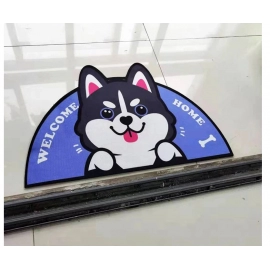 Semicircular Cartoon Door Mat Welcome Entrance Rugs for Home Small Carpet for Bedroom Bathroom Floor Doormats Non-Slip Pet Pads