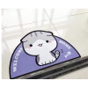 Semicircular Cartoon Door Mat Welcome Entrance Rugs for Home Small Carpet for Bedroom Bathroom Floor Doormats Non-Slip Pet Pads