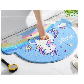 Fantasy Magic Unicorn Series Soft Mats Rugs Home Entrance Carpet Bedroom Toilet Bathroom Door Absorbent Non-Slip Foot Pad