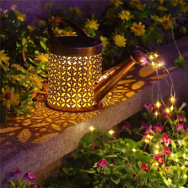 Light Hanging Kettle Lantern Light Waterproof Garden Decor Metal Retro Lamp for Outdoor