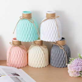 Decor Anti-ceramic Vases Imitation Rattan Flower Vase European Wedding Modern