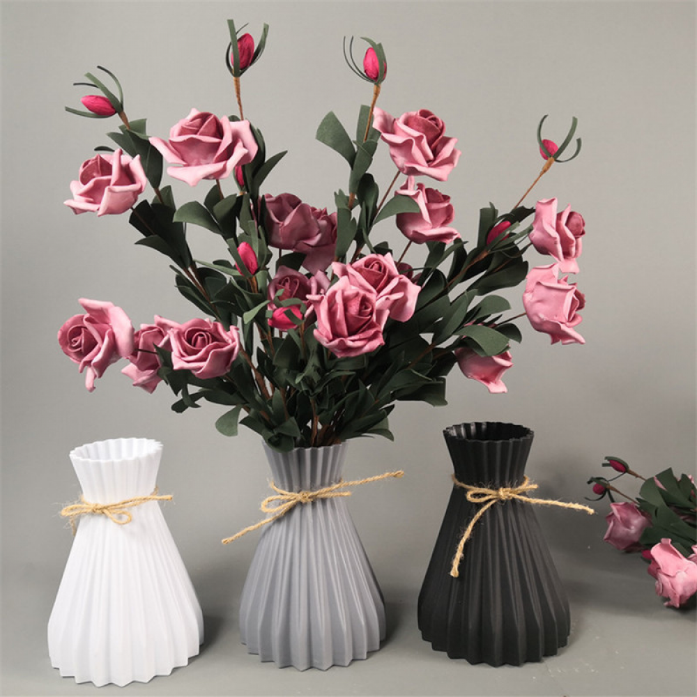 Decor Anti-ceramic Vases Imitation Rattan Flower Vase European Wedding Modern