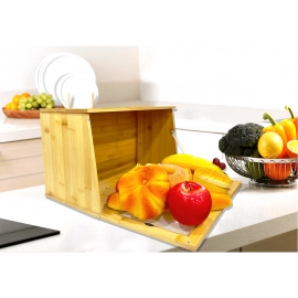 Box Modern Simple European Style Multifunctional Bread Box Kitchen Accessories Storage Natural 