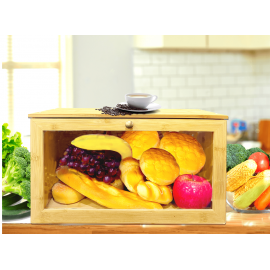 Box Modern Simple European Style Multifunctional Bread Box Kitchen Accessories Storage Natural 